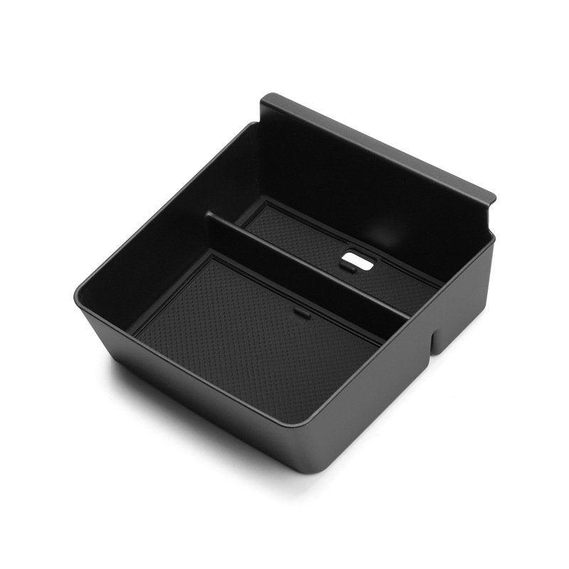 Flocking Center Console Storage Box for 2022 2023 Tesla Model S/X Armrest Container Organizer Tray Privacy Box Car Accessories