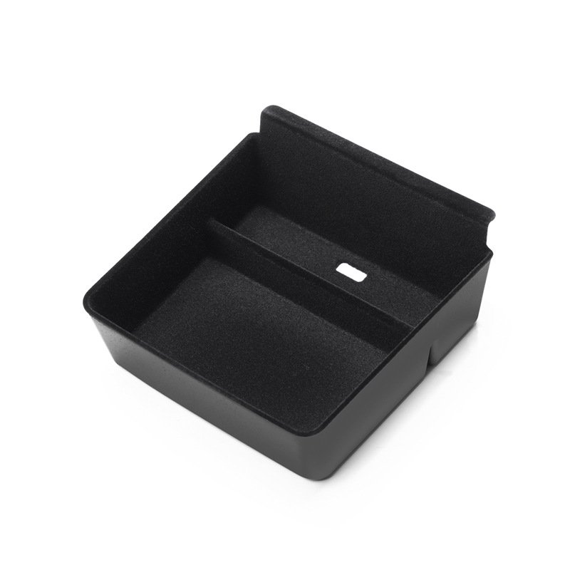 Flocking Center Console Storage Box for 2022 2023 Tesla Model S/X Armrest Container Organizer Tray Privacy Box Car Accessories