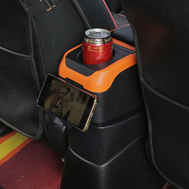TONC 2007 Honda Fit Armrest Console Organizer - Custom ABS Center Console with Dual-Layer Storage and USB Charging