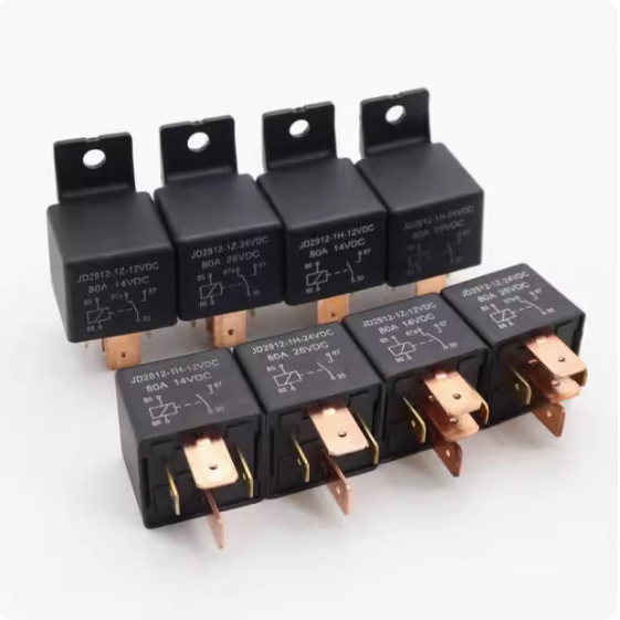 JD2912 Automotive Relay 5v 12v 24v 36V 48V 60V 72V 84v 96v 40A 80A Fog Lamp Air Conditioning Five Pin