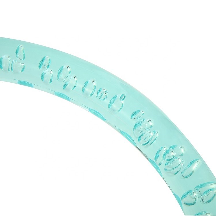 Racing acrylic universal steering wheel ice blue colorful package car sports drifting steering wheel clear crystal