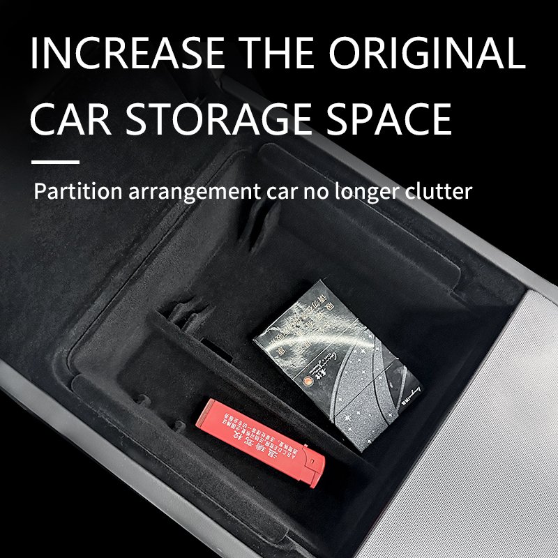 For Tesla Model 3 Highland 2023 Car Central Armrest Storage Box Center Console Organizer Box Highland Model 3