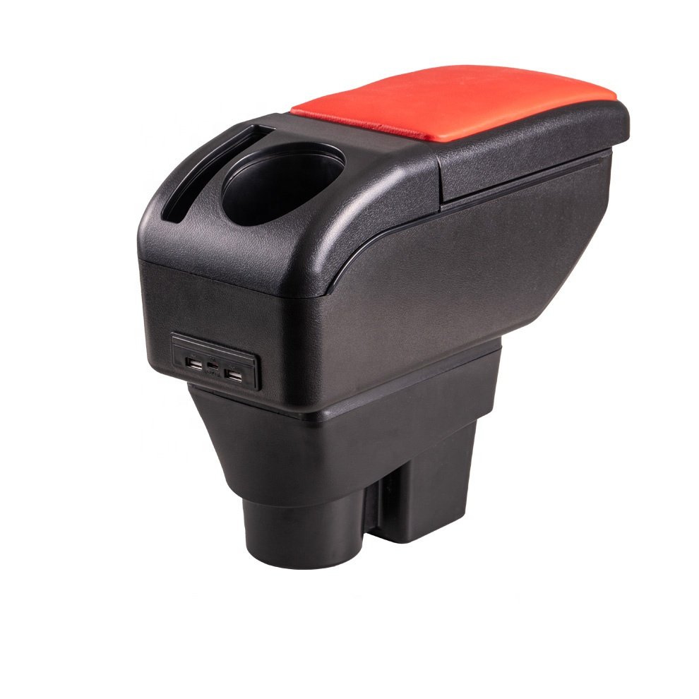 Hot Sell Car Armrest Box Car Interior Accessories Details Retrofit Parts Storage Box With USB for Ford Focus 2 Ford Focus Mk2