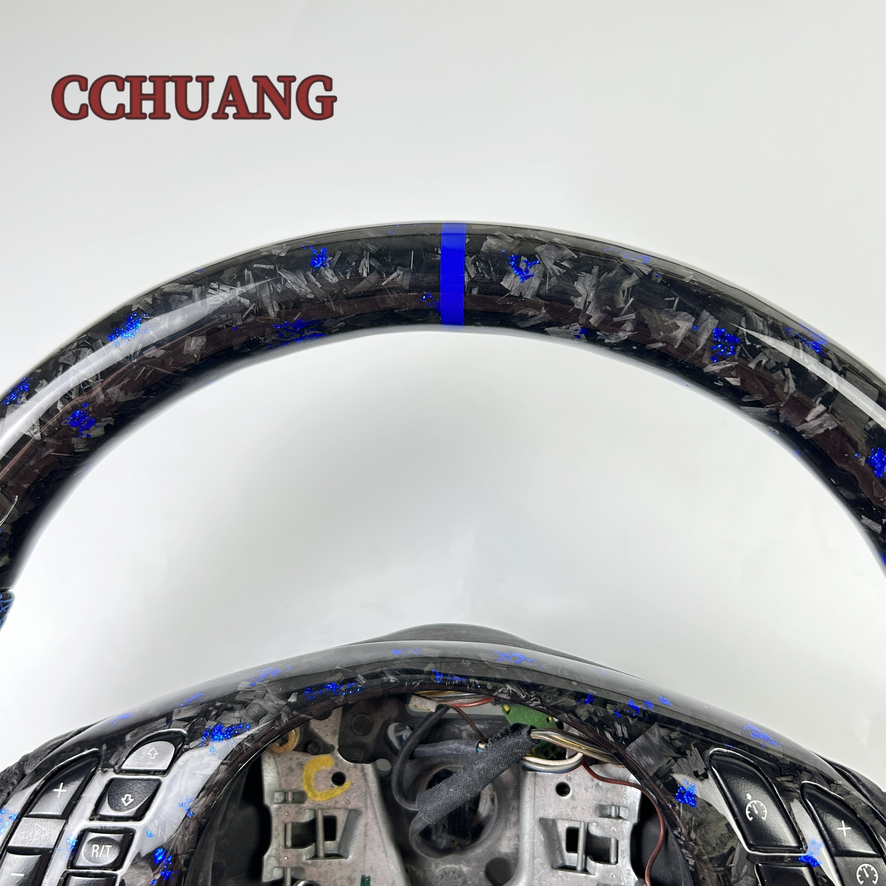 Best-selling for BMW M3 E46 E39 E53 330ci 325i steering wheel Handcrafted leather custom car forged carbon fiber steering wheel