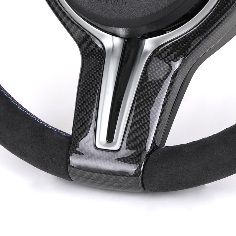 With Carbon Trim Led Full Alcantara M Performance Steering Wheel For BMW F01 F10 F11 F20 F22 F30 F32 F80 F82 F90 E92 E60 E88