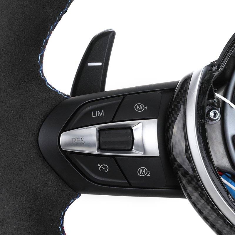 With Carbon Trim Led Full Alcantara M Performance Steering Wheel For BMW F01 F10 F11 F20 F22 F30 F32 F80 F82 F90 E92 E60 E88