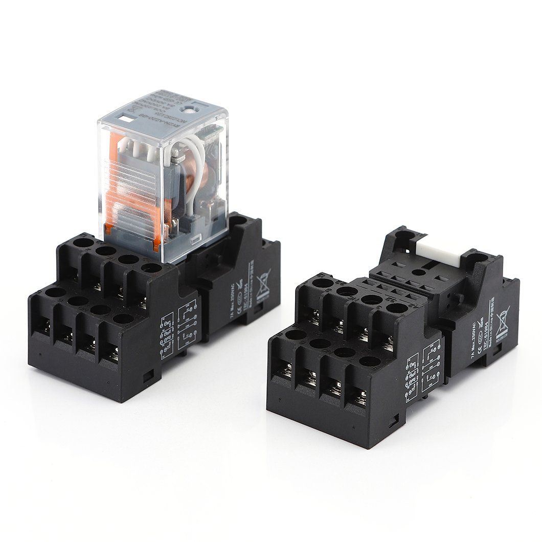 ABILKEEN IBJA-41F-1Z-C2N New Design Original PLC 6.2mm Thickness Din-rail Relay Socket 6A Contact Rating Slim Relay Module