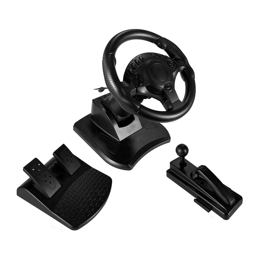 Popular racing game steer wheel 7 in 1 Game Steer Wheel car game joystick
