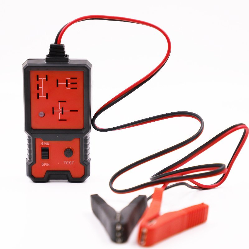 Hot Sale 12V Auto Relay Diagnostic Tool Battery Checker Electronic Automotive Relay Tester with Clips