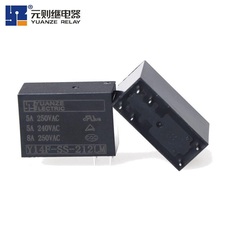 Yuanze Y14F G2rl-1g2rl-2 8A 16A 1a 1c 2a 2c Relay HF14FF Coil 0.9w 24v 6pin 8pin 8A 250vac General Power Relays