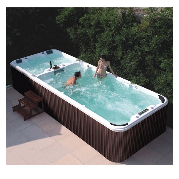 CBMmart 5 Persons Bathtub Hot Tub Cold Plunge Approved Balboa Control System for Swim Pool Tub Jacuzzier