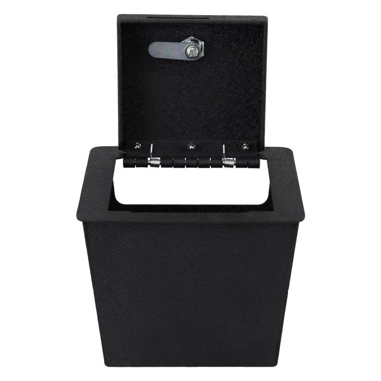 TuoJue Hidden Car Storage Box Central Console Armrest Storage Box Organizer for Toyota FJ Land Cruiser Metal Console Safe
