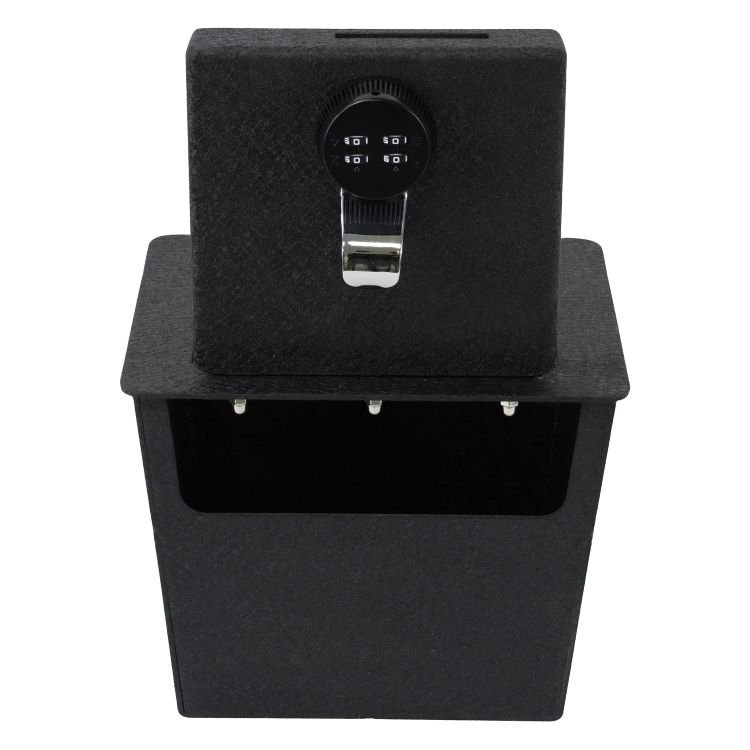 TuoJue Hidden Car Storage Box Central Console Armrest Storage Box Organizer for Toyota FJ Land Cruiser Metal Console Safe