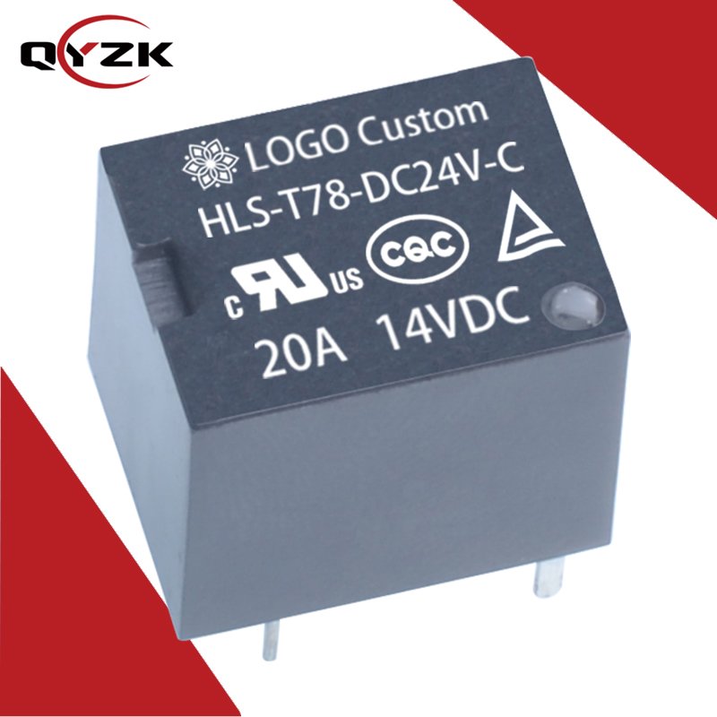 Coil 24VDC SPDT 5 Pins 0.6W Relay Alternative to Miniature Rating Load 20a 14VDC Auto Automotive Hls T78 Dc24v c Relay
