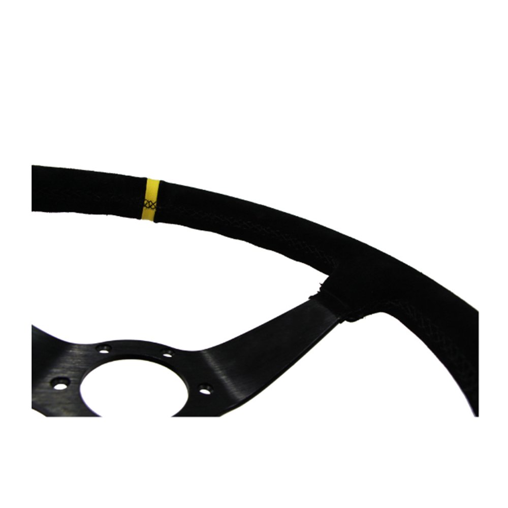 SW-01 350mm Suede Leather quick release steering wheel
