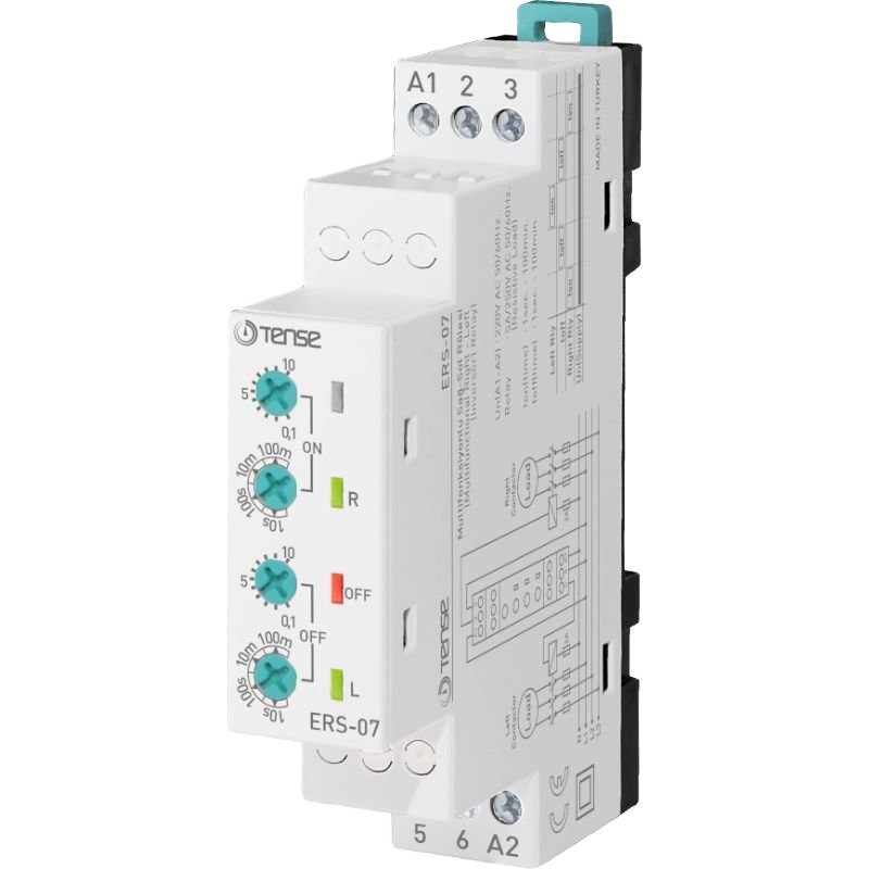 ERS-07 Tense Right-Left Timer Inverser Miniature Power Relay Device Auto Protective Usage 5A Load Current Voltage Relay Theory