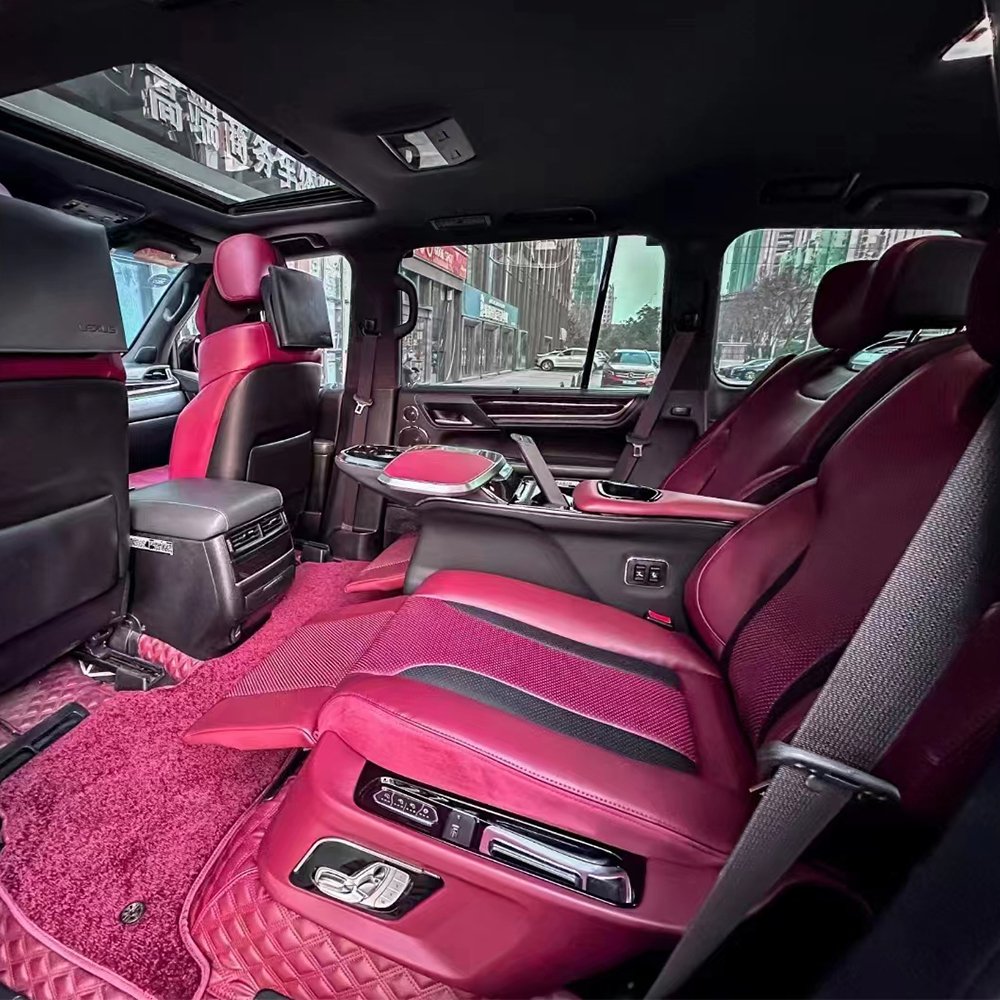 Luxury Configuration Car Seat Suit for Lexus LX570 with Central Armrest Console Compressor Refrigerator Touch Screen