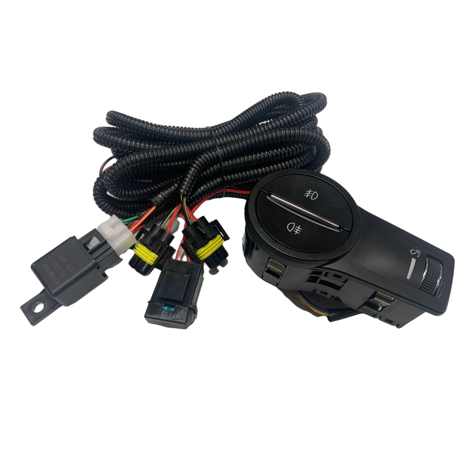 Manufacturer Custom Car Fog Light Wiring Harness Kit With Fuse and Relay Led Switch Wire Cable for Fiat Toro