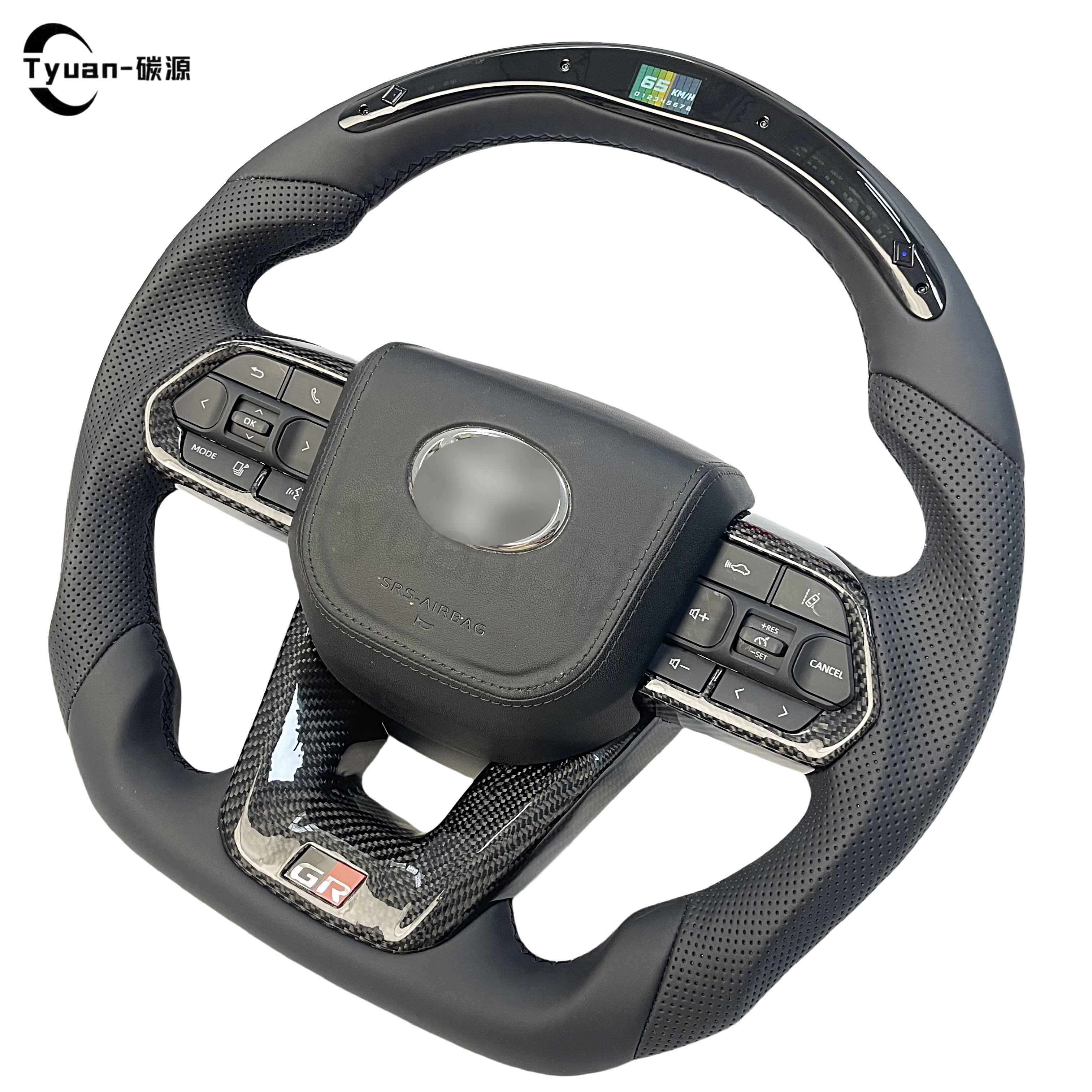 Upgrade LC300 Custom Style SUV Style Steering Wheel Fit For Toyota LAND CRUISER LC79 LC76 Full Carbon Fiber Steering Wheel
