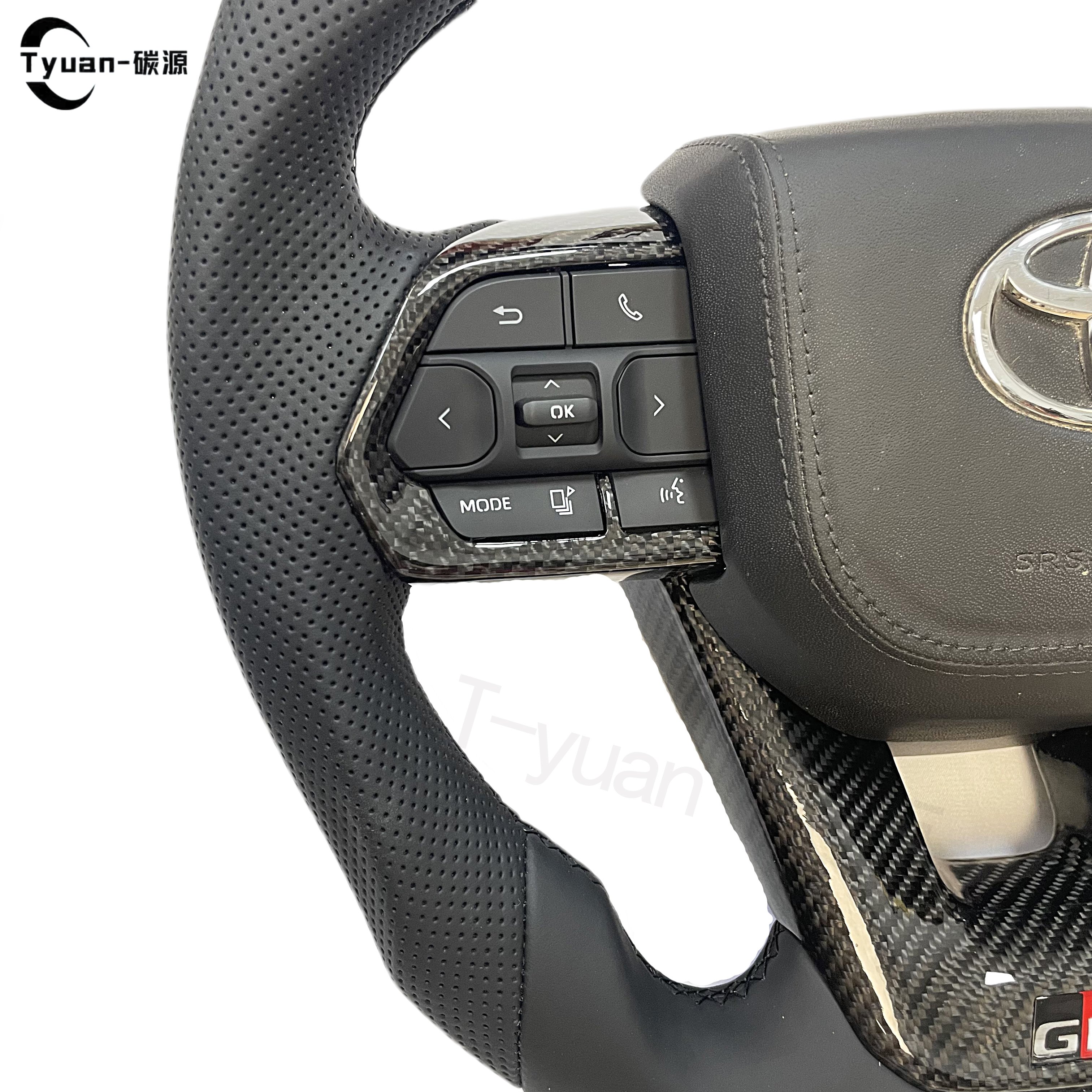Upgrade LC300 Custom Style SUV Style Steering Wheel Fit For Toyota LAND CRUISER LC79 LC76 Full Carbon Fiber Steering Wheel