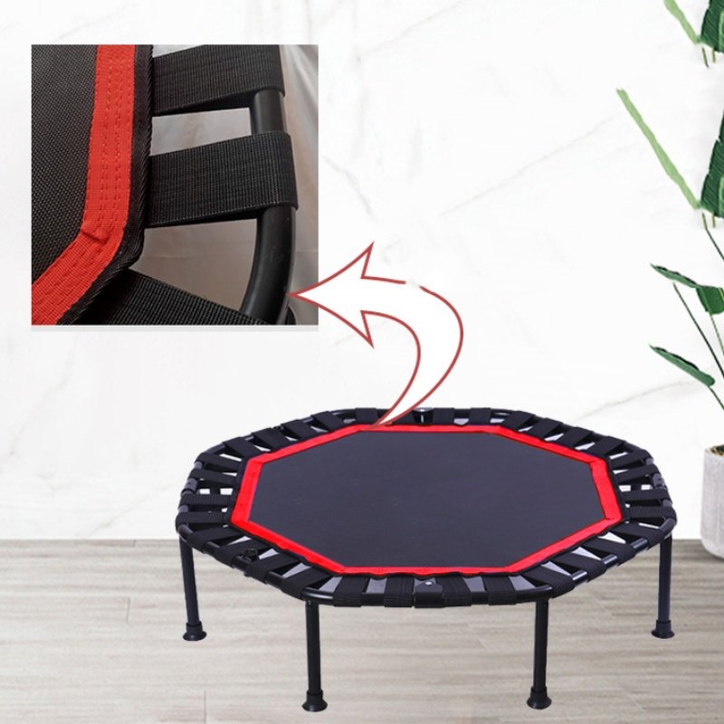 Outdoor Park Home Children Adult 42 Inches Indoor Large Trampoline with Armrests Fitness Jumping Sports Trampoline
