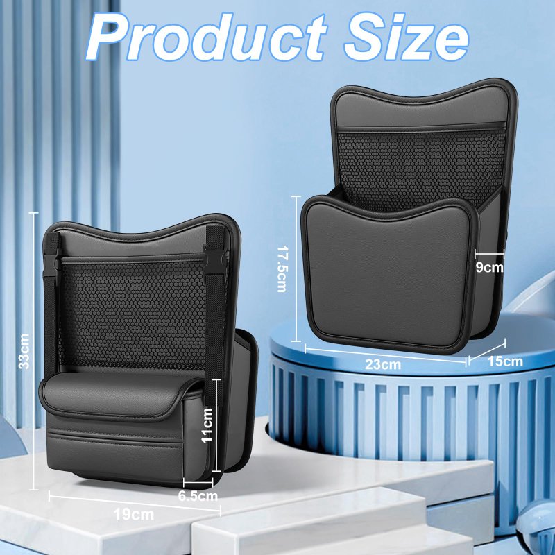 Luxury Travel, Driving Car Organizer Storage, Leather Car Headrest Hanging Outdoor Camping Car Storage Box