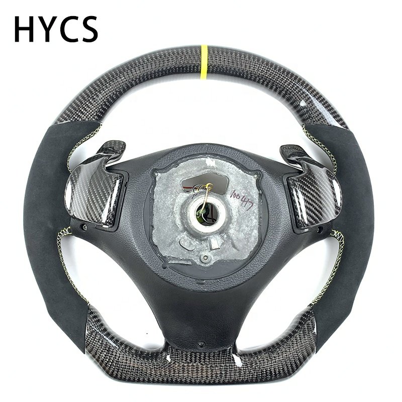 Automobile interior accessories carbon fiber flat bottom steering wheel For BMW 3 series E90 E92 M3