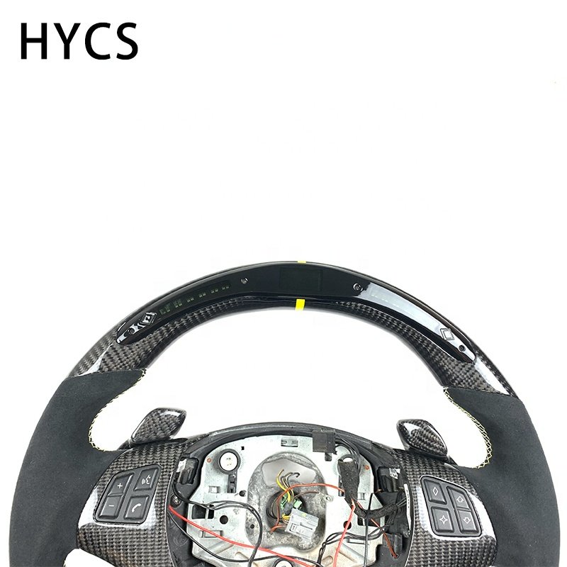 Automobile interior accessories carbon fiber flat bottom steering wheel For BMW 3 series E90 E92 M3