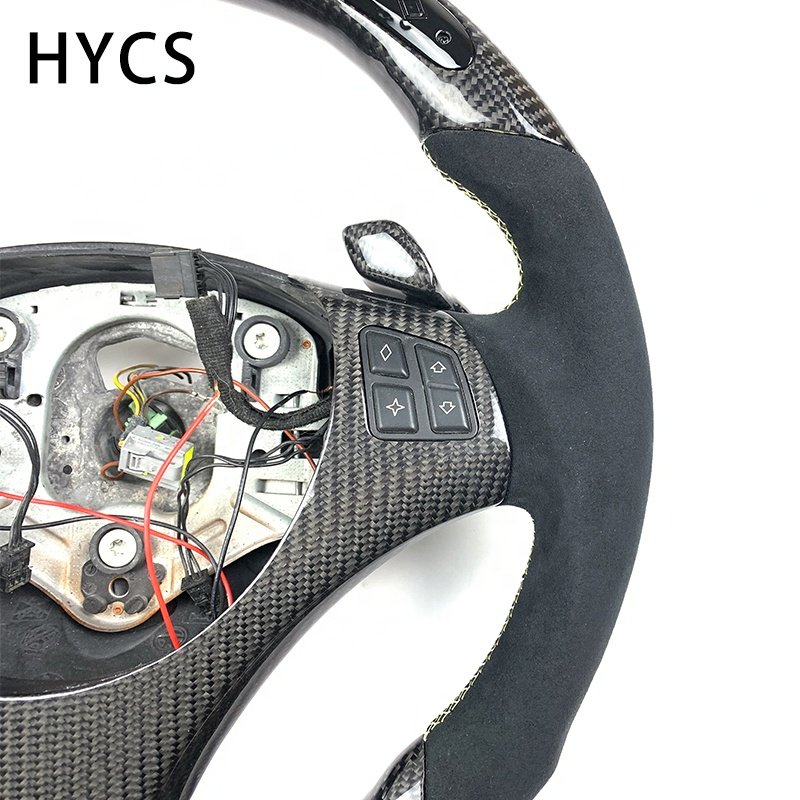 Automobile interior accessories carbon fiber flat bottom steering wheel For BMW 3 series E90 E92 M3