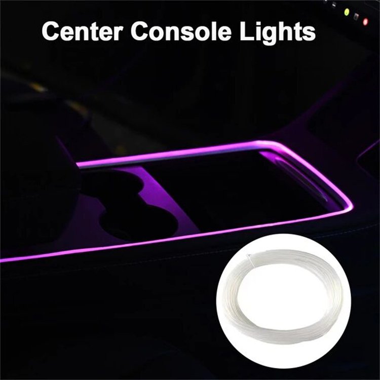 For tesla Accessories App Control Atmosphere Light RGB 128 Color Led Car Ambient Light Kit Model Y 3 Fiber Optic