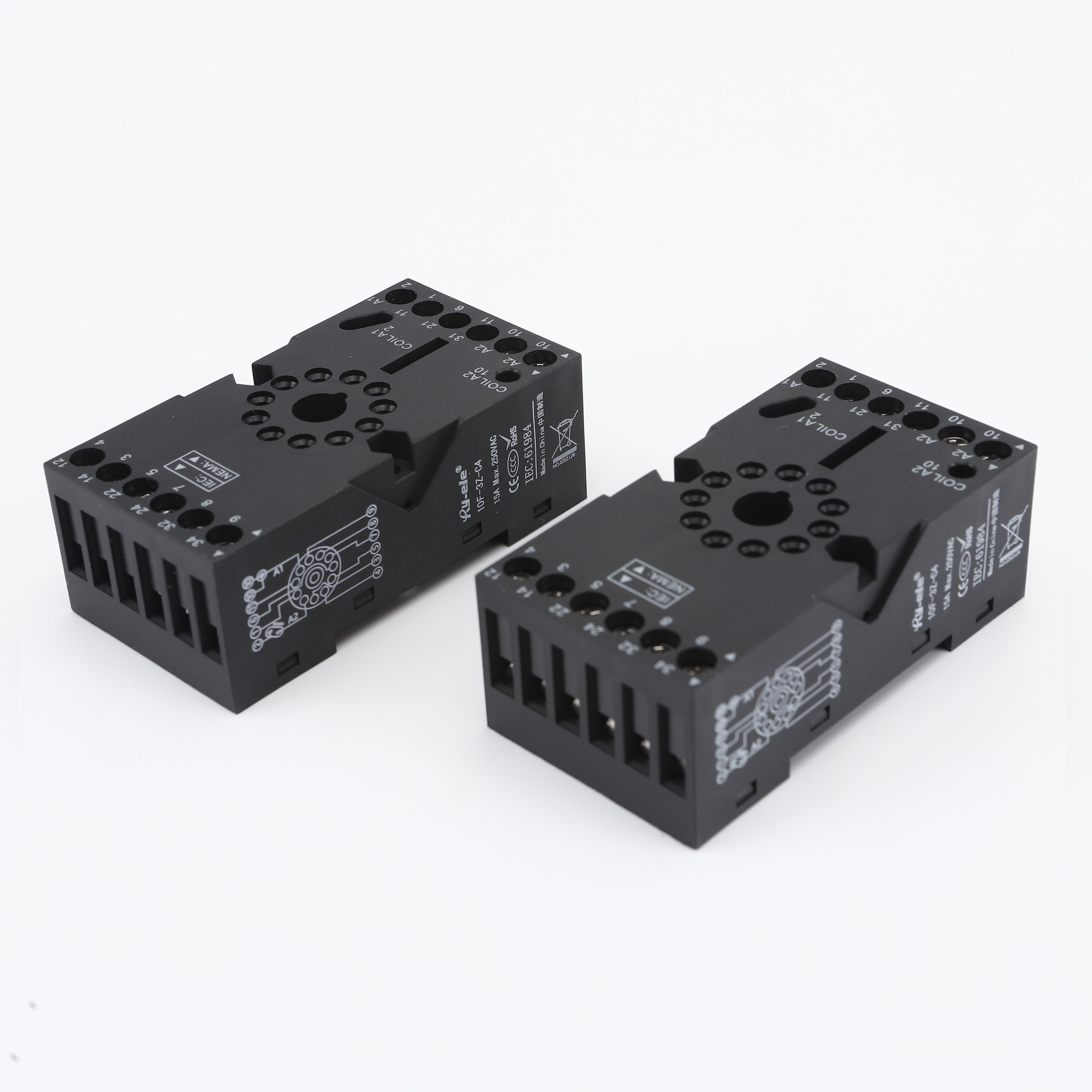 Relay Base 8Pin Circular Socket Slim Relay