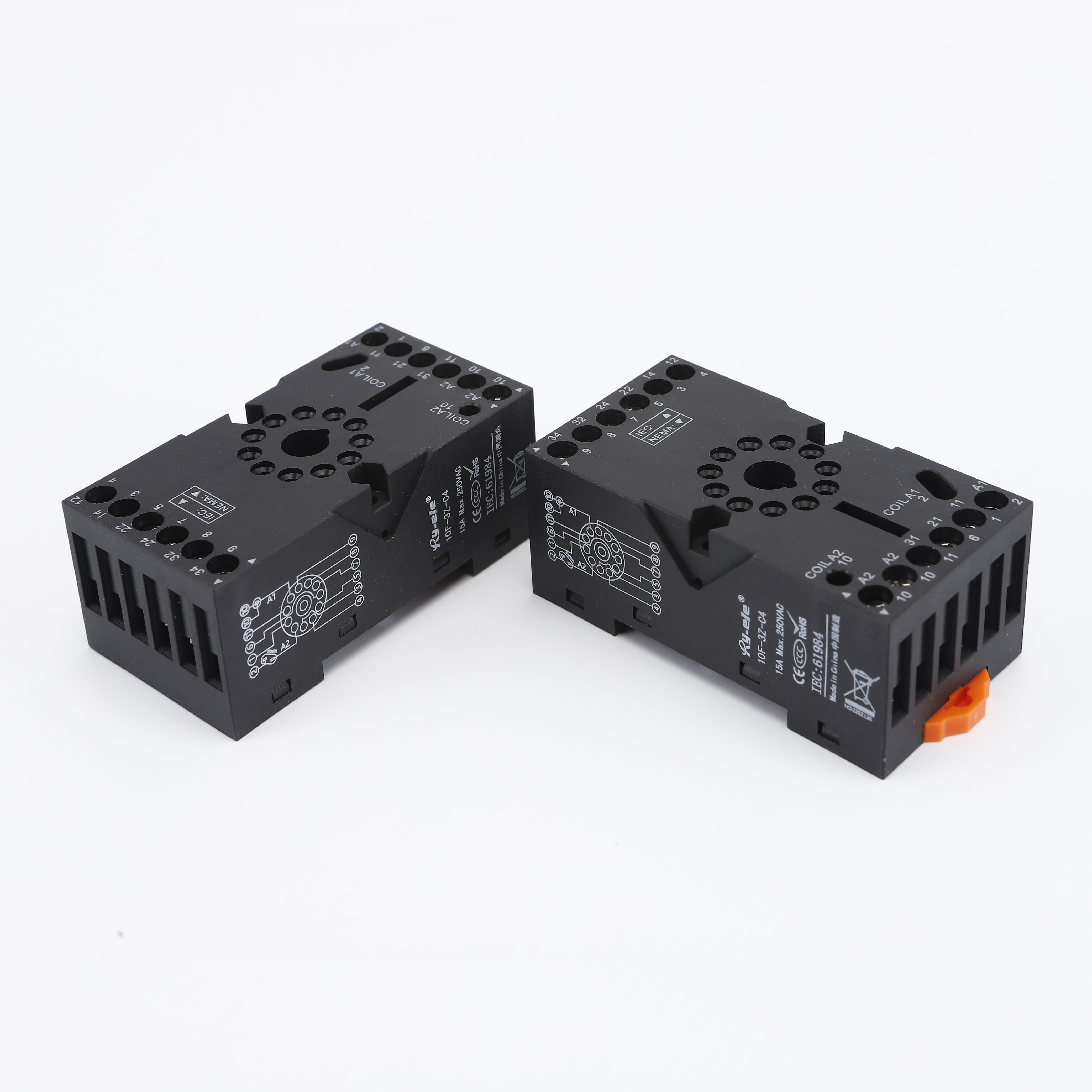 Relay Base 8Pin Circular Socket Slim Relay