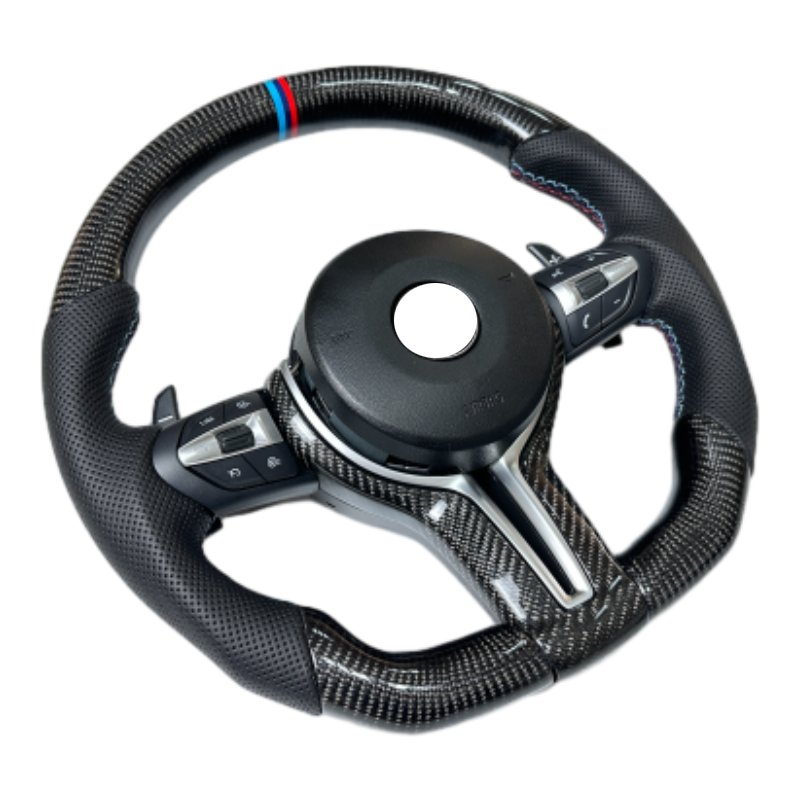 Carbon Fiber Steering Wheel Fit for BMW F30 F32 F10 F20 F07 F01 E46 E60 E90 black Carbon Fiber Steering Wheel