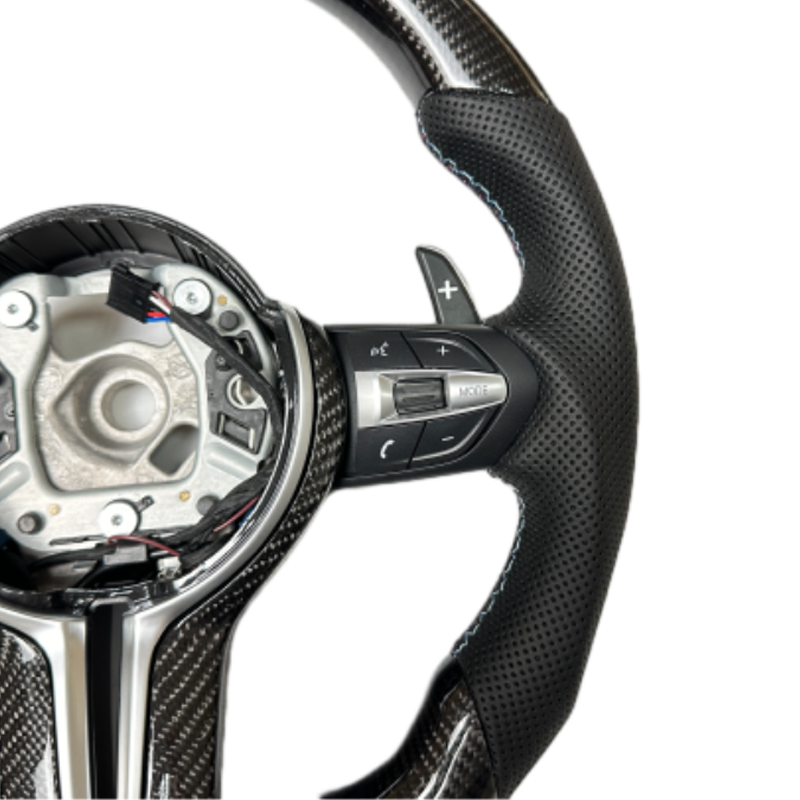 Carbon Fiber Steering Wheel Fit for BMW F30 F32 F10 F20 F07 F01 E46 E60 E90 black Carbon Fiber Steering Wheel