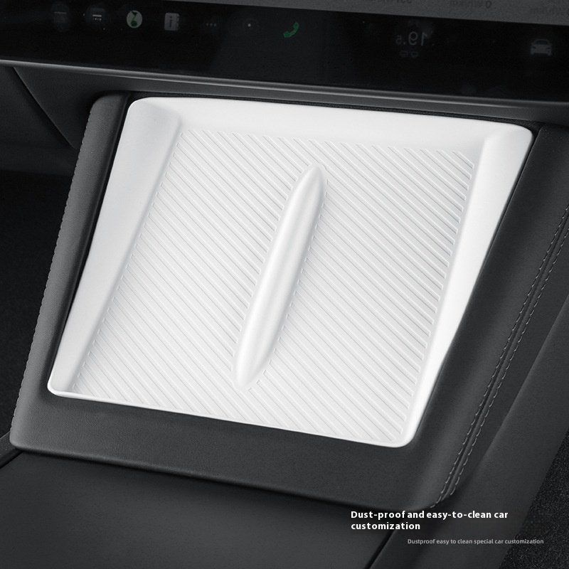 Central Control Storage Box Armrest Box Silicone Bottom Pad Modified Interior Accessories for 2025 Tesla Model Y Highland