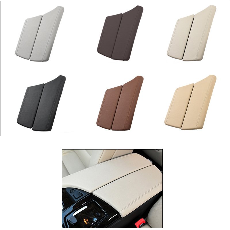 For BMW 5 Series Front Console Armrest Box Cover for 520 525 530 Saddle Color for Storage Fits F10F18 Models