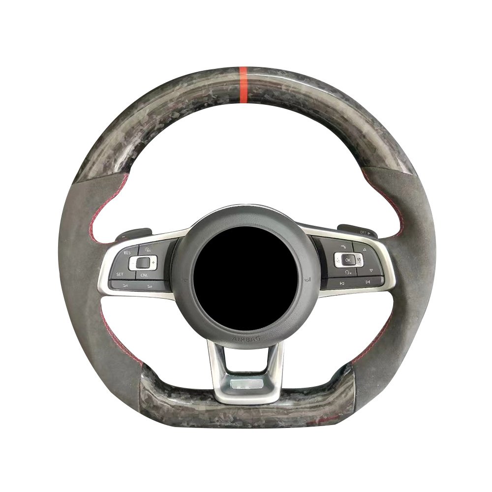 Factory Custom Carbon Fiber Steering Wheel Fit for Volkswagen Golf 6 MK6 MK5 MK7 Scirocco R Passat GTI