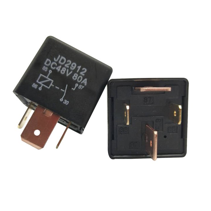 JD2912 High Current 48V 80A Automotie Relay 4 Pin Relay 4 Pin Car Relay