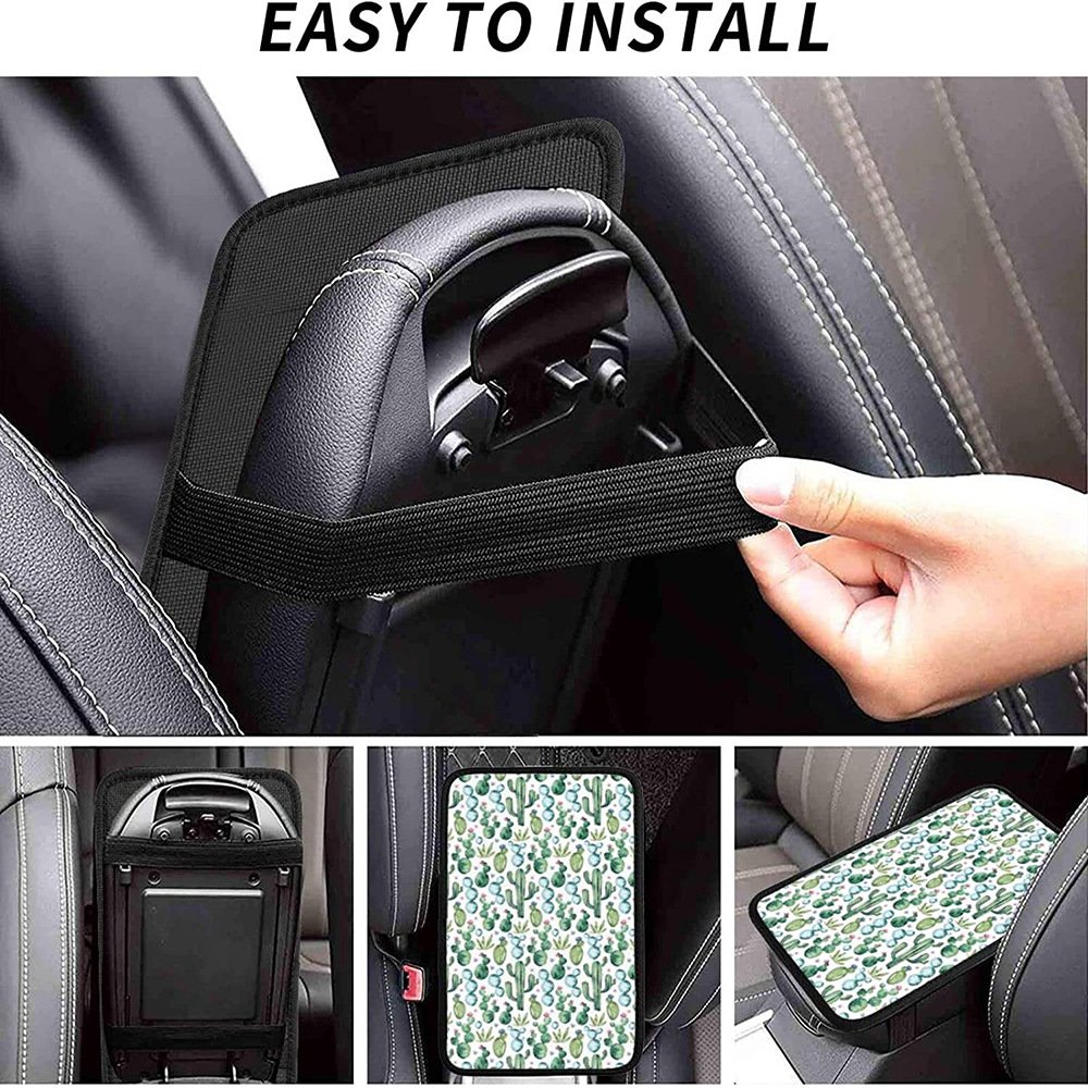 Car Interior Accessories Auto Center Console Pad Anti Slip Soft Neoprene Car Armrest Seat Box Cover Protector Bag