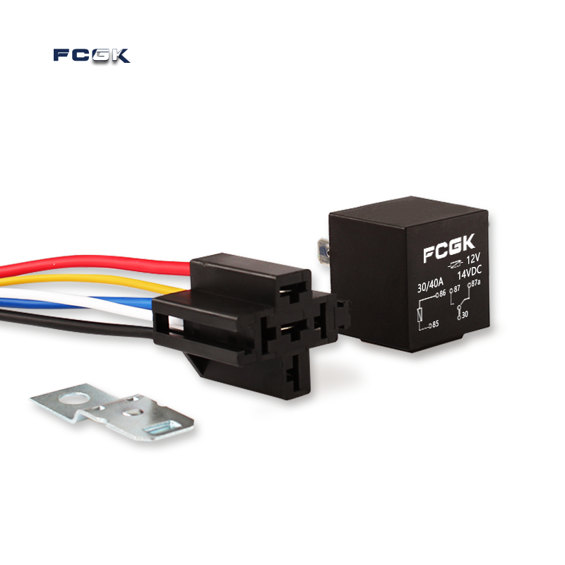 Jd1914 5pin 40A Automotriz Relay with Wire Harness Socket Dc12v Auto Relay , Car Headlight , Power Window ,Truck , Moto , Boat