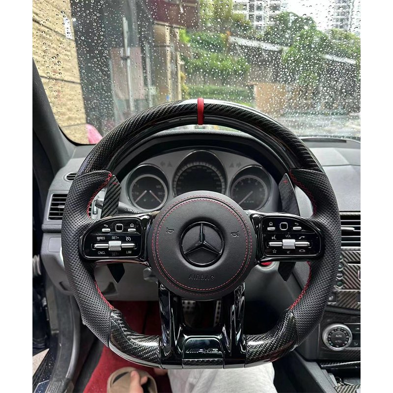 Car Accessories Custom Carbon Fiber Steering Wheel For Mercedes-Benz AMG