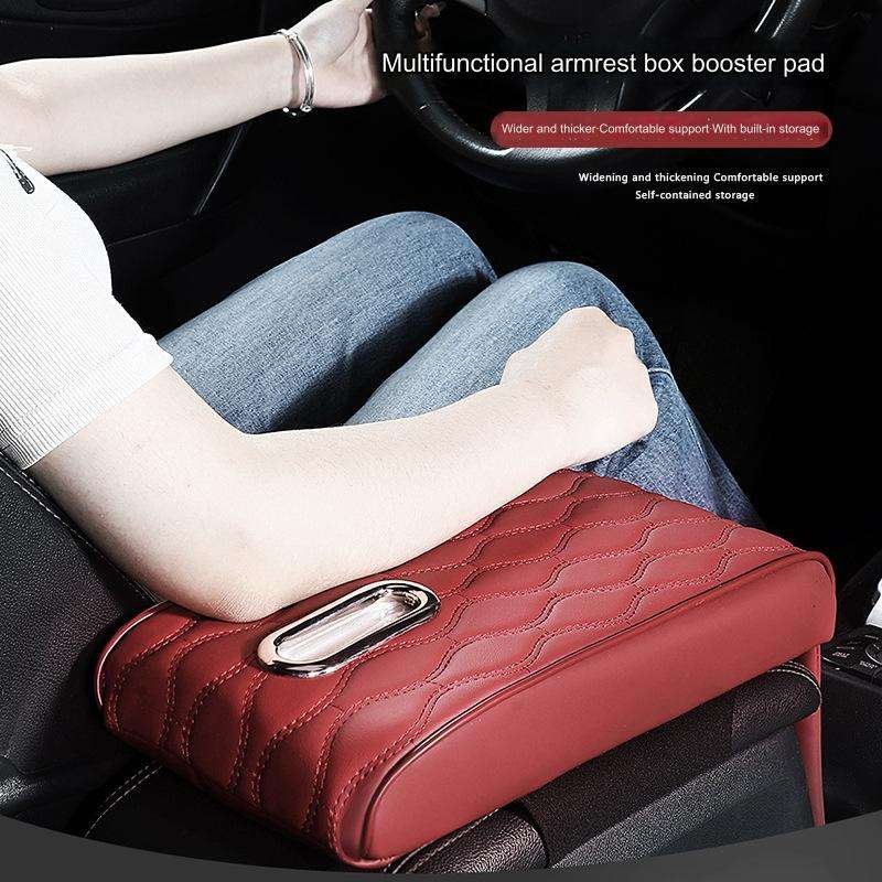 Great Quality Car Armrest Box Cushion With Napkin Storage Extender Pad Universal Memory Foam Armrest Box Cushion