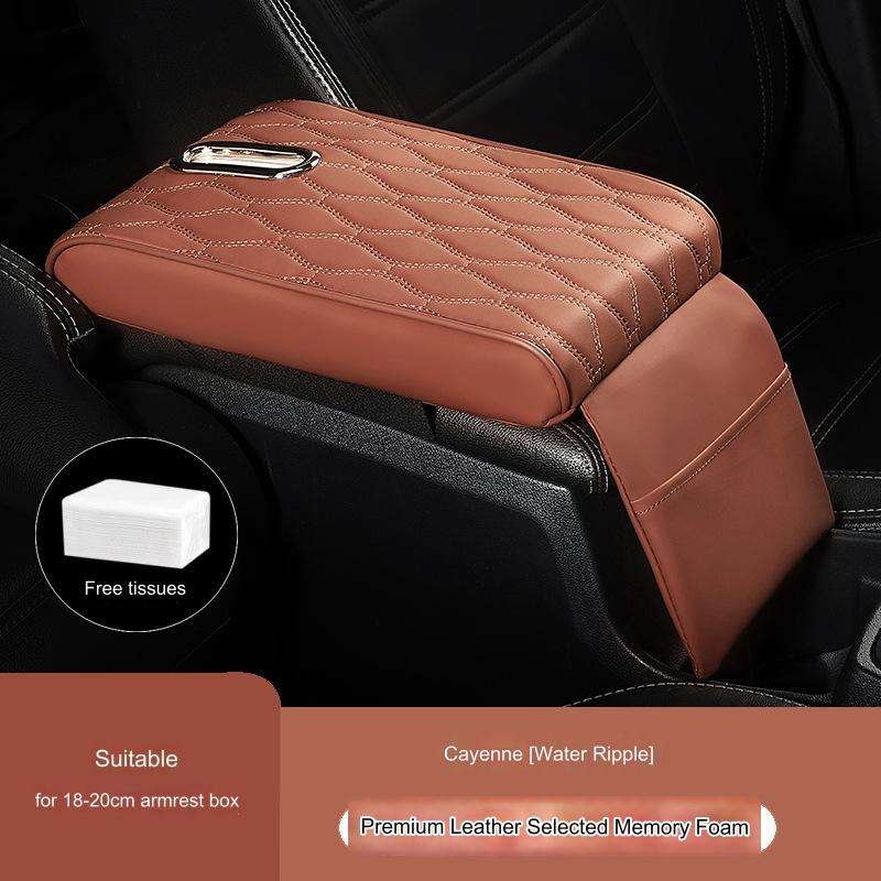 Great Quality Car Armrest Box Cushion With Napkin Storage Extender Pad Universal Memory Foam Armrest Box Cushion