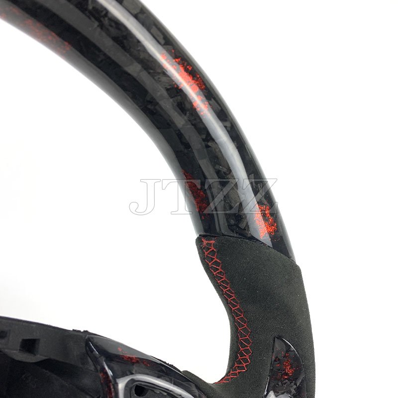 For Chevrolet Corvette C7 Camaro ZL1 100% genuine Alcantara Suede forged carbon fiber steering wheel car interior 2015 2016 2017
