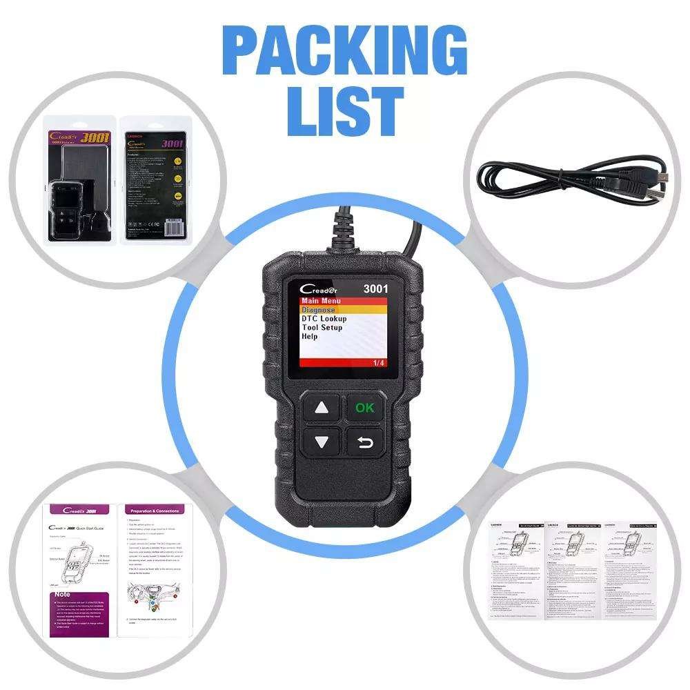 Auto Diagnostic Tool Code Reader Launch X431 Creader 3001 Auto Scan Tool Car Diagnostic Tool Auto Diagnostic Scanner