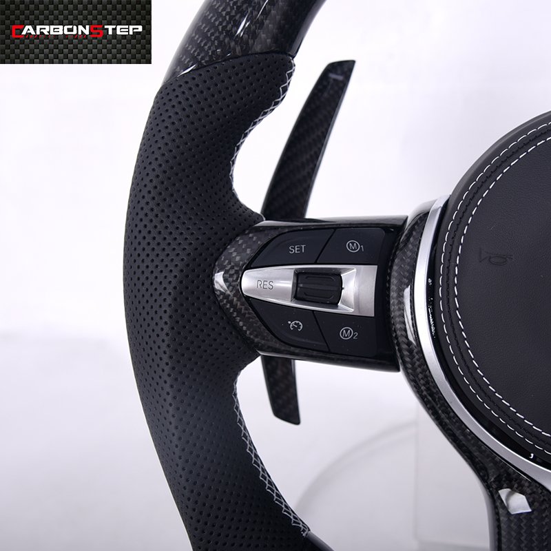 Car M Steering Wheel Carbon Fiber LED Steering Wheel For Bmw M2 M3 M4 M5 M6 F10 F30 F32 F82 Upgrade