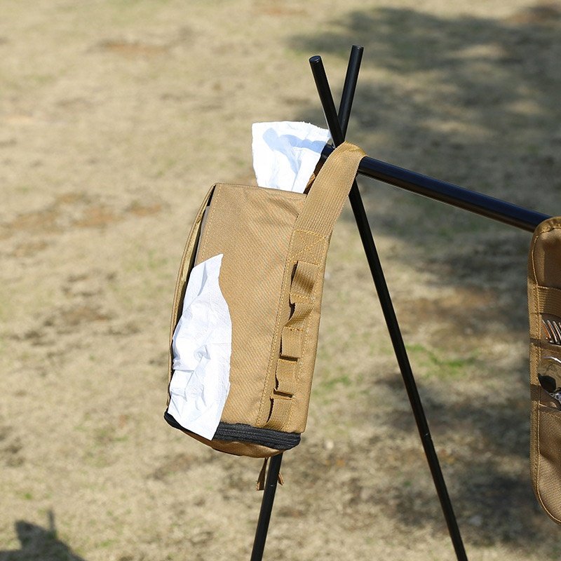 Outdoor Paper Towel Bag Oxford Drawer Box Camping Gear Hanging Tissue Organizer