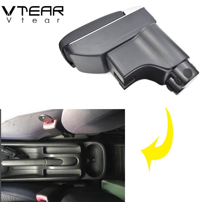 Vtear for Daihatsu Terios 2 Armrest USB Charging Heighten Double Layer Storage Box Central Store Content Arm Rest Accessories