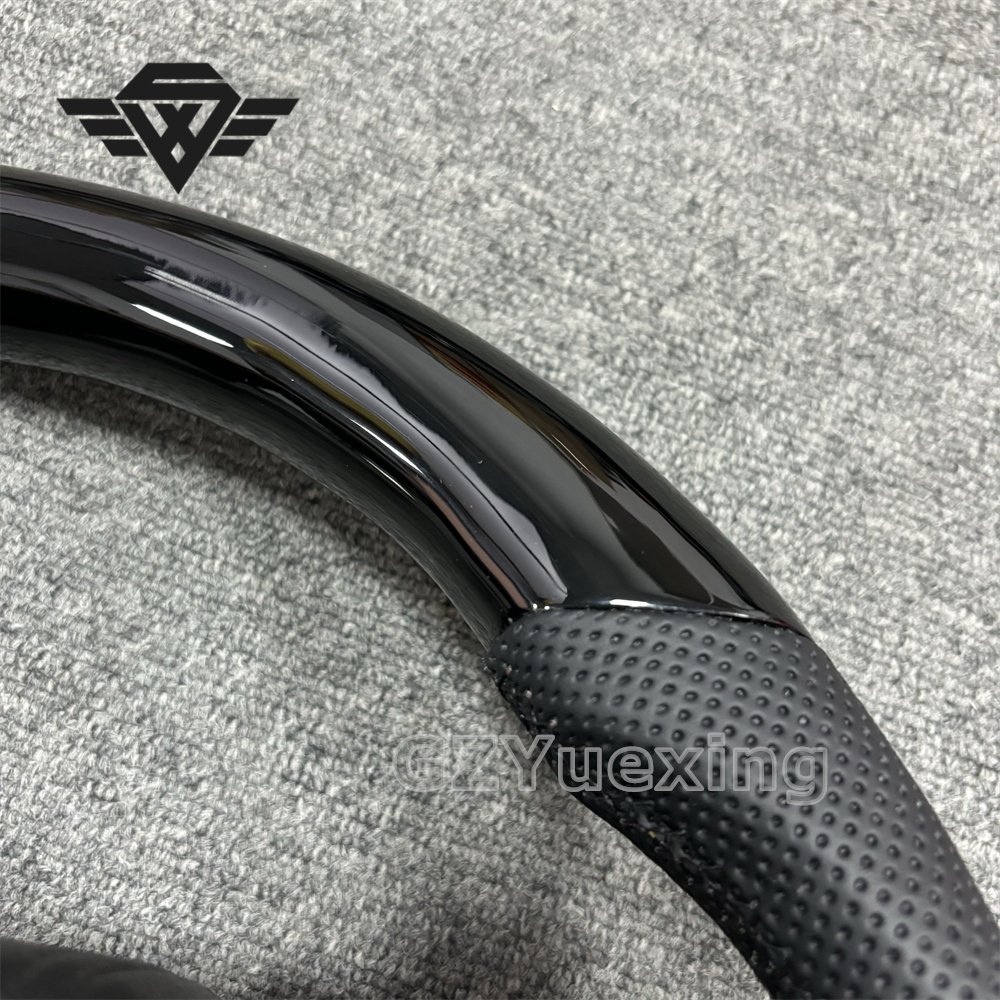 High Quality Suitable for Toyota LC300 Large Hole Piano Black With Shift Paddles Sport Steering Wheel