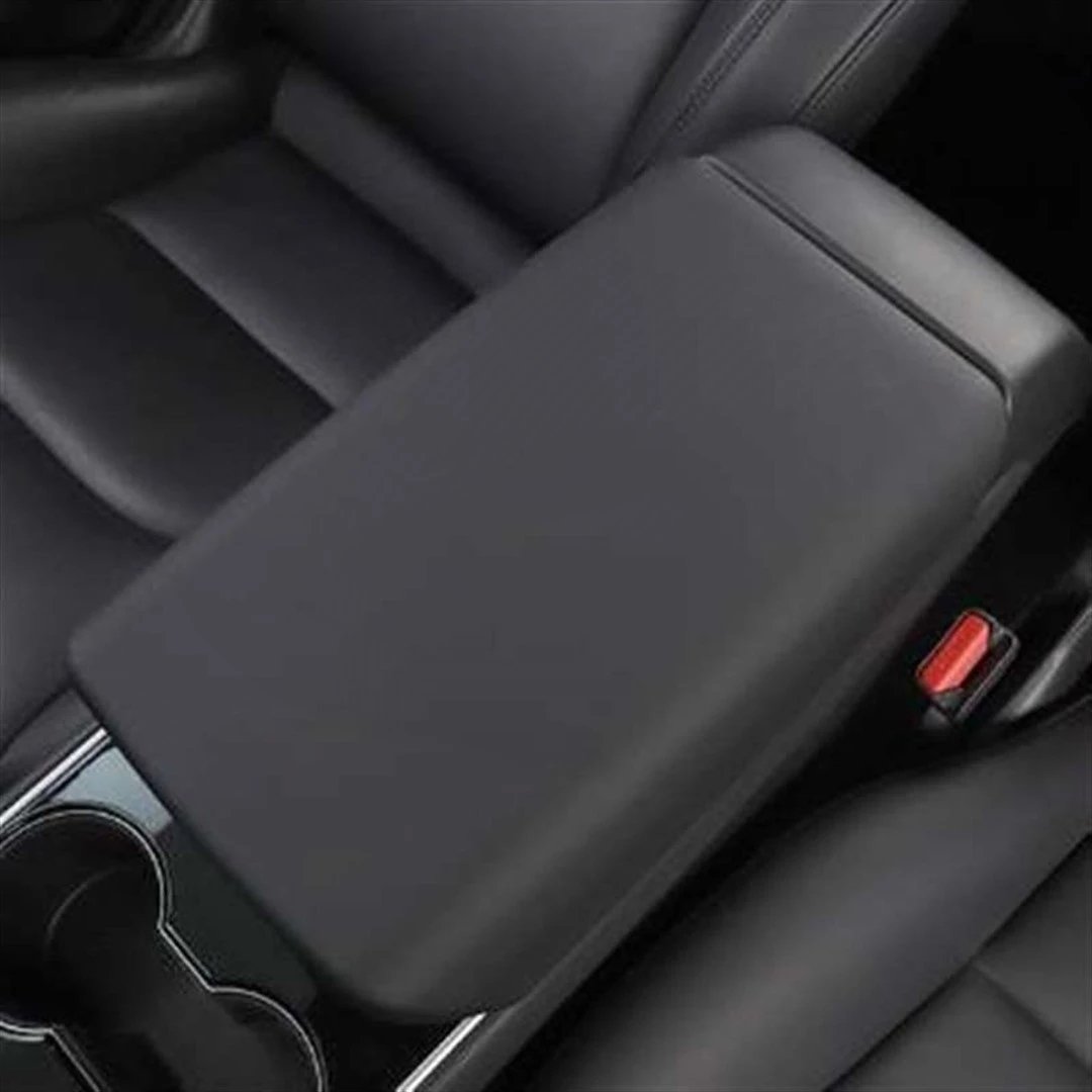 Matte Carbon Fiber Back for Tesla Model 3 Center Console Seat Armrest Box for Tesla Mode Y Protective Decoration Cover